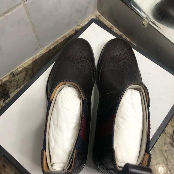 Gucci Leather Boots with Web - Picture 5 of 11